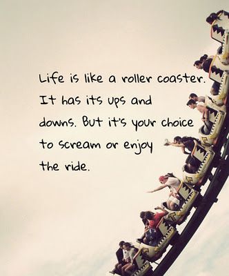 lol this reminds me of a friend _Life is like a roller coaster_ It goes up and then down and then up and then down, then it (1)